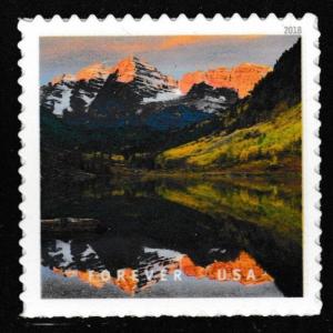 US 5298l O Beautiful Mountain Majesties Maroon Bells F single MNH 2018