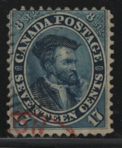 Canada, 19, USED, 1859, Jacques Cartier