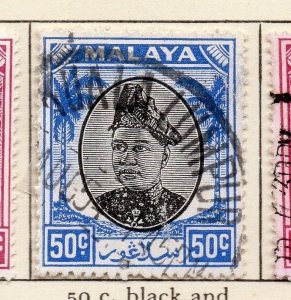 Malaya Selangor 1949-52 Early Issue Fine Used 50c. 205503