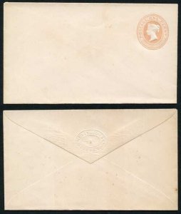ES11 QV 1d Pink Envelope Mint