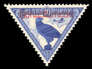 Iceland #CO1 Cat$50, 1930 Gyrfalcon, never hinged