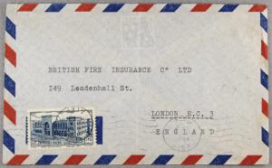 SYRIA 1953 Cover to London England - Sc# 372