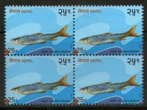 Nepal 1993 Marine Life - Fish Sc 517 Blk/4  MNH # 2492B