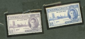 Sierra Leone #186-187 Unused Single (Complete Set)