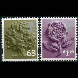 G.B.REGION-ENGLAND 2011 - Scott# 24-5 Oak etc. Set of 2 NH