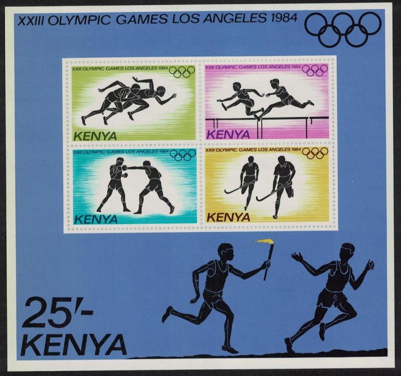 Kenya Olympic Games Los Angeles MS SG#MS316