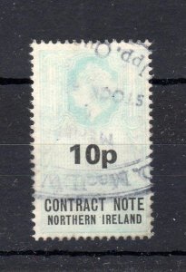 QE2 NORTHERN IRELAND CONTRACT NOTE 10p (LARGER VALUE)