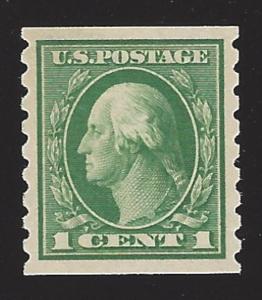 US #412 1912 Green Wmk 190 Perf 8.5 Vert MNH XF