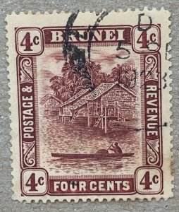 Brunei rare used in Labuan, with full date 1923 cds. Scott 47. SG 64