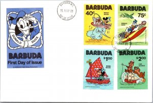 Barbuda FDC 1981 - Donald Duck, Walt Disney - Block of 4 - F65055