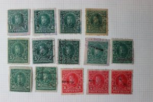 Mexico Revenue Documentary DO176 177 partial set 1890-1891 10p 10 pesos