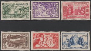 EDSROOM-18846 Guadeloupe 148-53 VLH 1937 Complete Colonial Exhibition