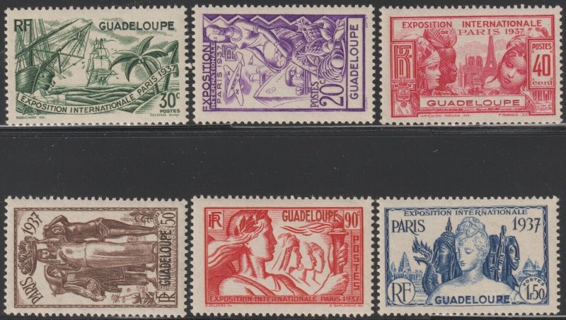 EDSROOM-18846 Guadeloupe 148-53 VLH 1937 Complete Colonial Exhibition