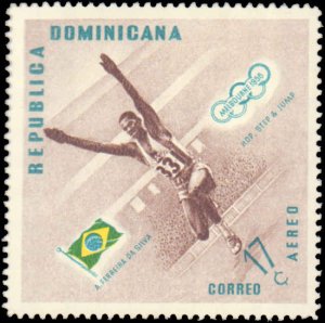 Dominican Republic #C100-C102, Complete Set(3), 1957, Olympics, Sports, Never...