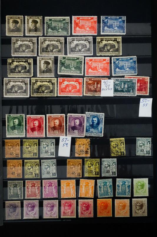 Monaco Strong Classic Stamp Collection