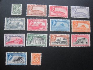 Gibraltar 1938 Sc 107-118 set MH