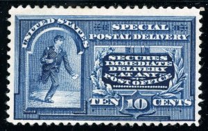 USAstamps Unused VF US 1895 Special Delivery Scott E5 OG MHR SCV $210