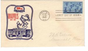 US 935 (Me-21) 3c Navy on FDC Cachet Craft/ Boll Cachet ECV $30.00