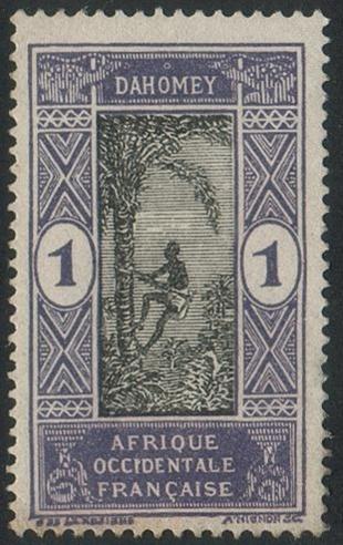 Dahomey#42 - Man Climbing Oil Palm - MNH 