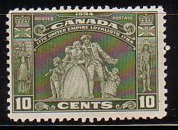 Canada Sc  209 1934 10 c United Empire Loyalists stamp mint