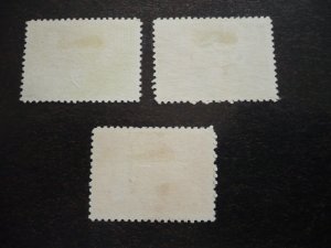 Stamps - Cuba - Scott# 384-386 - Used Set of 3 Stamps