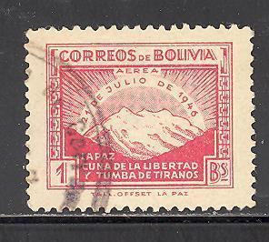 Bolivia C113 used SCV $ 0.25 (DT)