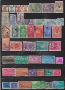 INDIA - Collection Of Older Used Issues To 1957 - Good CV Of $40.00