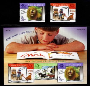 New Zealand Scott B163-B165  MNH** Souvenir sheet and stamp set