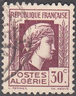 algeria  scott no 173  used