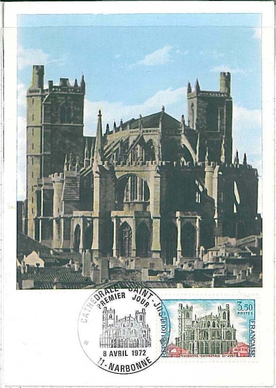 26320 - FRANCE - POSTAL HISTORY - MAXIMUM CARD 1972 - ARCHITECTURE Cathedral