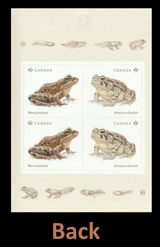 Canada 3421-3422 Endangered Frogs pane 4 MNH 2024