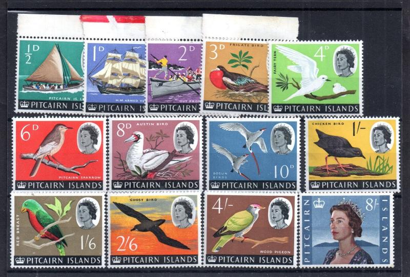 Pitcairn Islands QEII 1964 mint MNH set SG36-48 WS7338