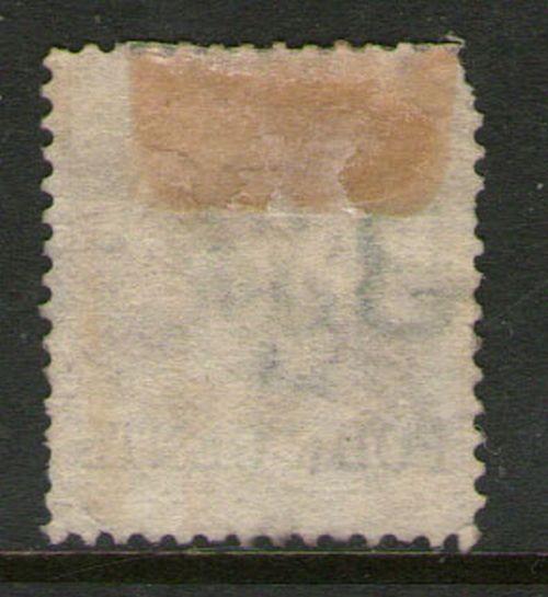 Malaysia S. Setts. 1867 QV SG 4 used  $275 -  rare but top fault