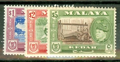 Malaya Kedah 83-93 mint CV $108.80