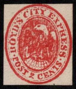 US #Local 20L VF/XF mint no gum, Boyd, red on white,  sold as is, Fresh!