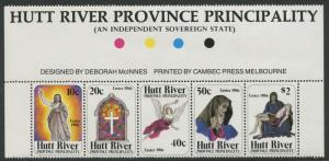 HUTT RIVER PROVINCE: EASTER 1986 - MNH SE-TENANT STRIP