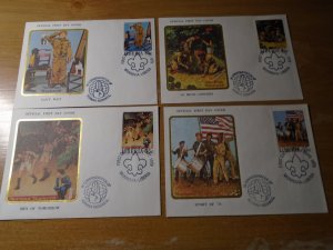 Liberia  #  856 (8) 857 (4)   Scouting  FDC