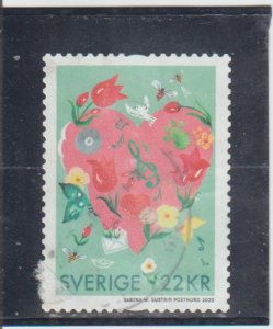 Sweden  Scott#  2853  Used  (2020 Flowers)