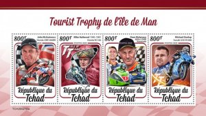 CHAD - 2020 - Isle of Man Tourist Trophy Races-Perf 4v Sheet - Mint Never Hinged