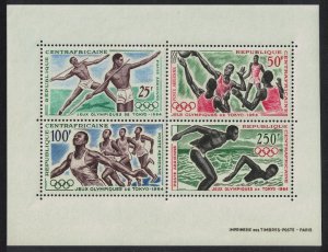 Central African Empire Basketball Olympic Games Tokyo MS 1964 MNH SG#MS62a