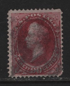 155 F-VF used neat cancel with nice color cv $ 350 ! see pic !