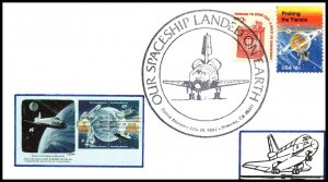 US Space Shuttle Landing July 1982 Space Cover