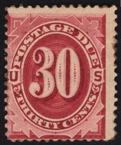 US# J27 30c Bright Claret Postage Due MINT Hinged SCV $575.00