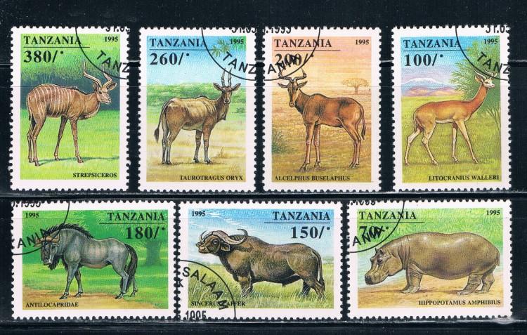 Tanzania 1380-86 Set Used Animals (T0016)