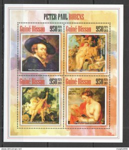 2013 Guinea-Bissau Art Paintings Peter Paul Rubens 1Kb ** Stamps St1256