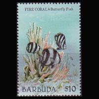 BARBUDA 1987 - Scott# 889 Fire Coral $10 NH