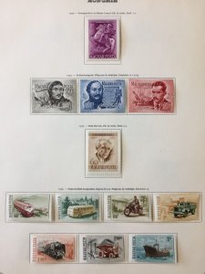 Hungary 1955/59 MH on Pages (Apx 100+Items) Sport Dogs AB2554