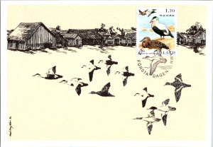 Aland, Maximum Card, Picture Postcards, Worldwide First Day Cover, Birds