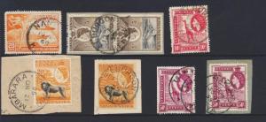 KUT BRITISH 1936+ POST MARKS GROUP (18)- ABORA, ELDORE,OLKALO, ,URUTI ETC