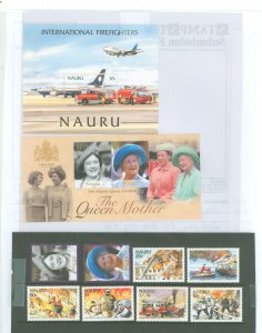Nauru #499-508 Mint (NH) Single (Complete Set) (Plane) (Queen)
